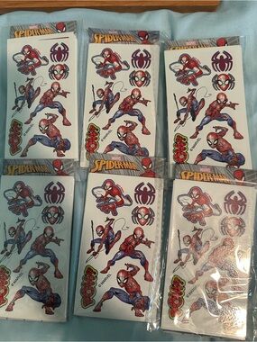 Spider-Man Temporary Tattoo Sheets Party Pack